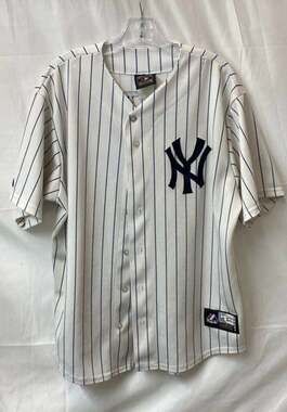 Majestic Cooperstown Collection New York Yankees Babe Ruth #3 Pinstripe Baseball